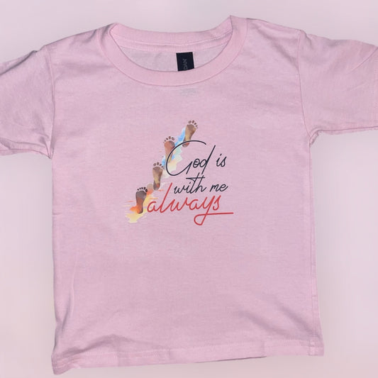 Toddlers God is with T-shirt