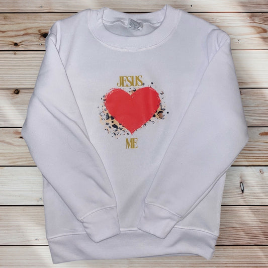 Jesus loves me sweat shirt (youth)