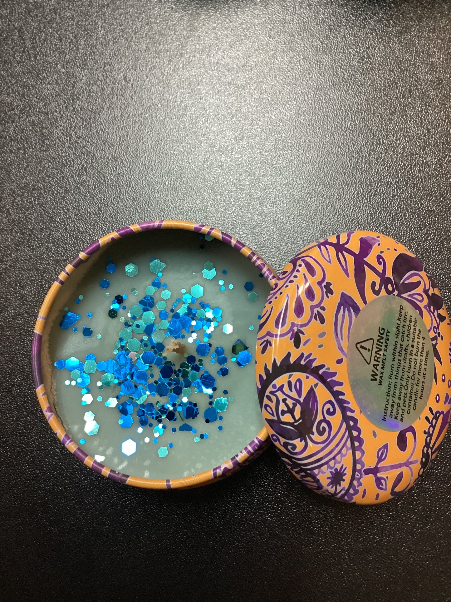 Mini tin candles
