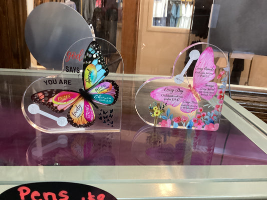 Butterfly heart decor