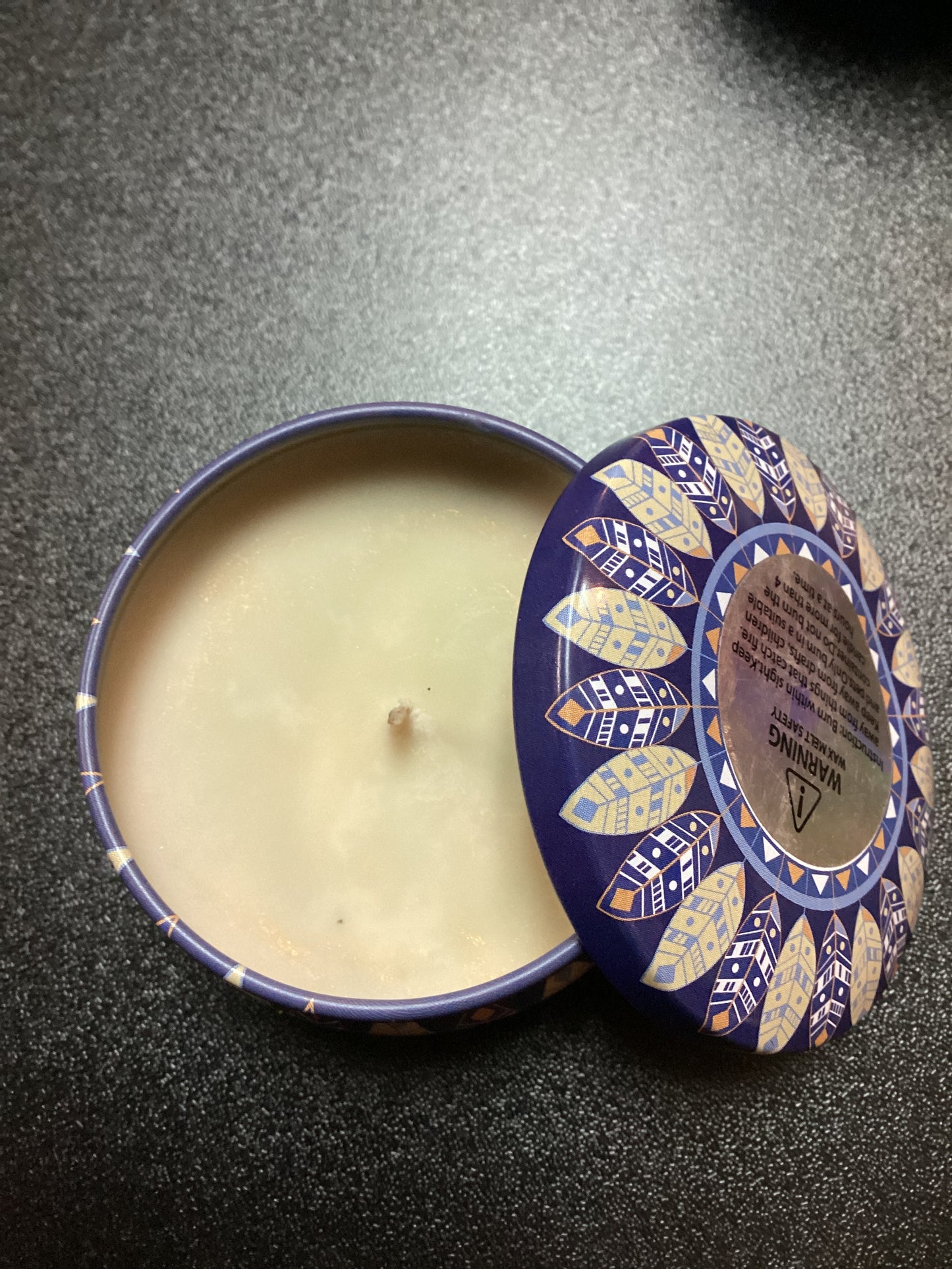 Mini tin candles