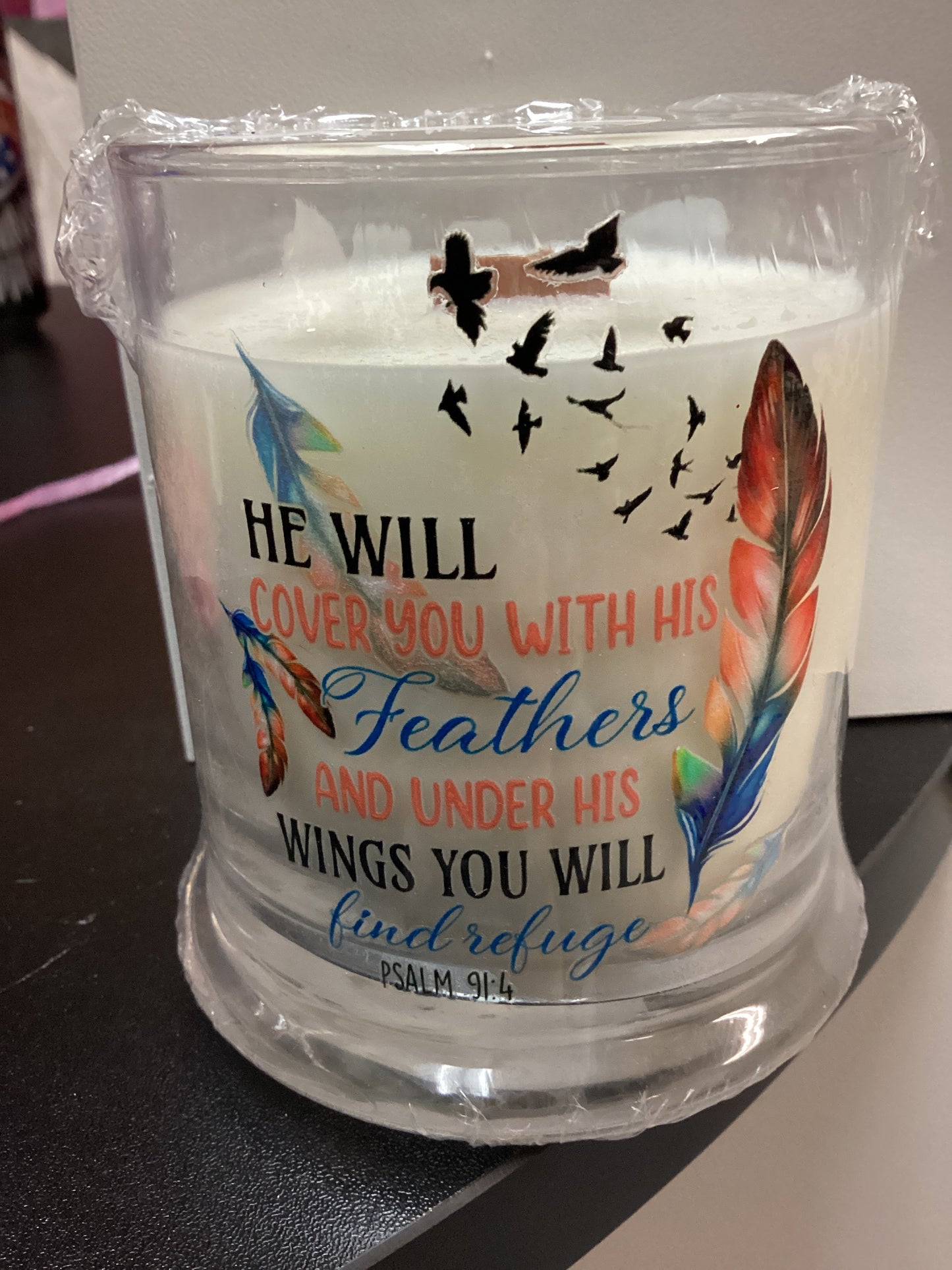 Faith based wood wick candles