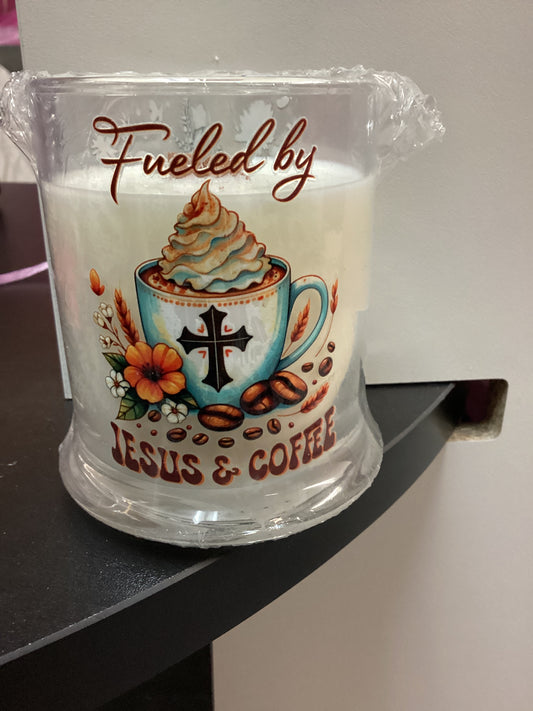 Faith based wood wick candles